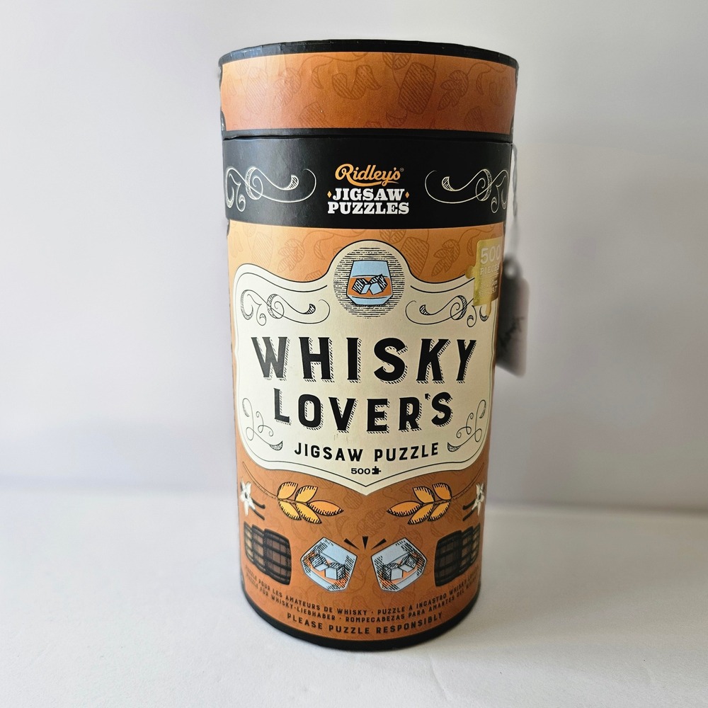 Ridley's WHISKEY LOVERS 500‎ Piece Jigsaw Puzzle & Guide Poster - 13.8" x 19.7"